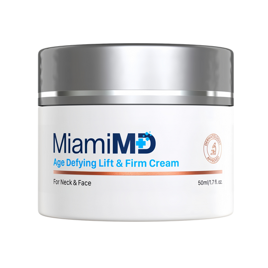 MiamiMD Age-Defying Lifting & Firming Face Cream for Women - Lift & Firm for Anti Aging, Wrinkle Reducer & Hydrating Moisturizer for Smooth, Radiant Skin, Tightening Cream for Face & Neck – 1.7oz