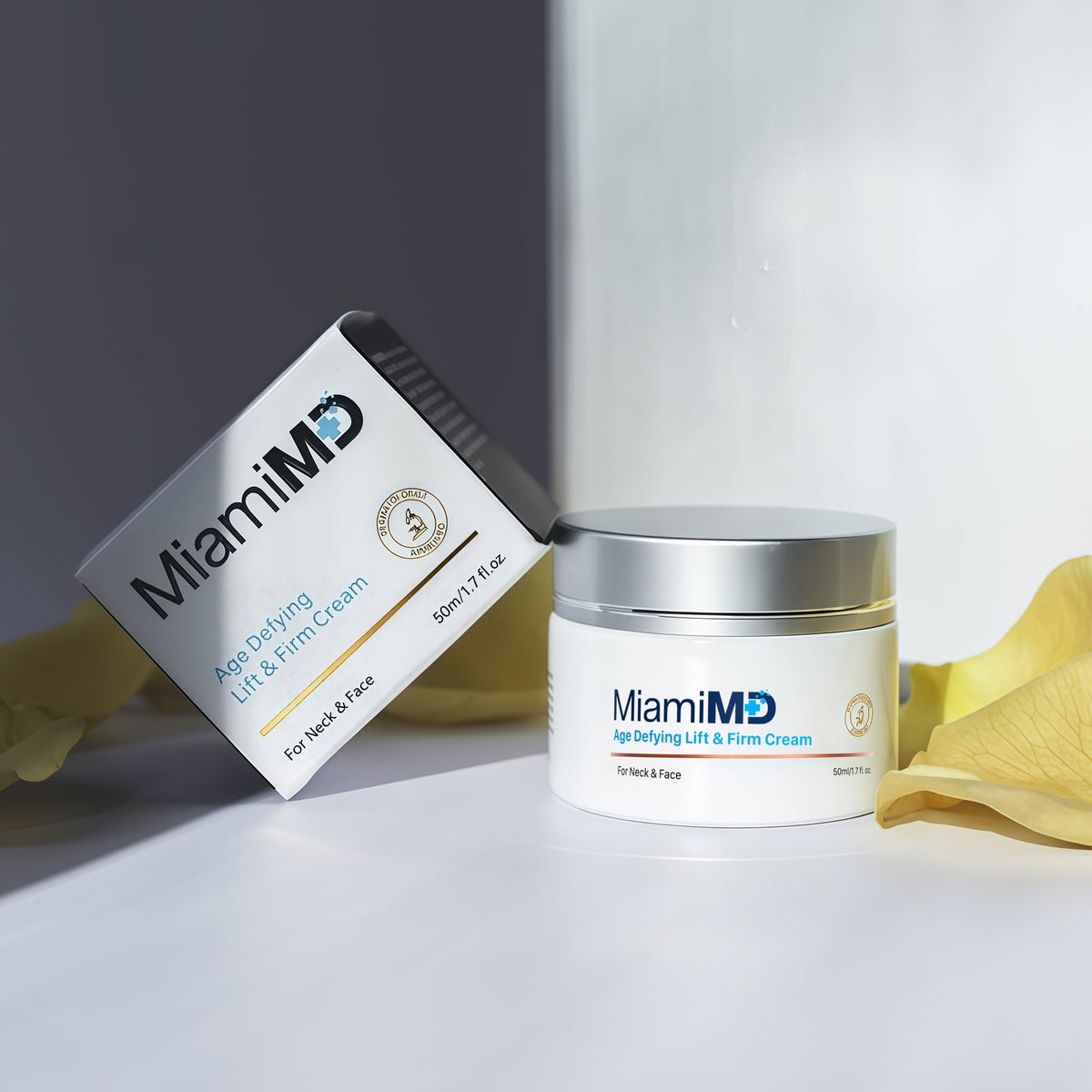 MiamiMD Age-Defying Lifting & Firming Face Cream for Women - Lift & Firm for Anti Aging, Wrinkle Reducer & Hydrating Moisturizer for Smooth, Radiant Skin, Tightening Cream for Face & Neck – 1.7oz