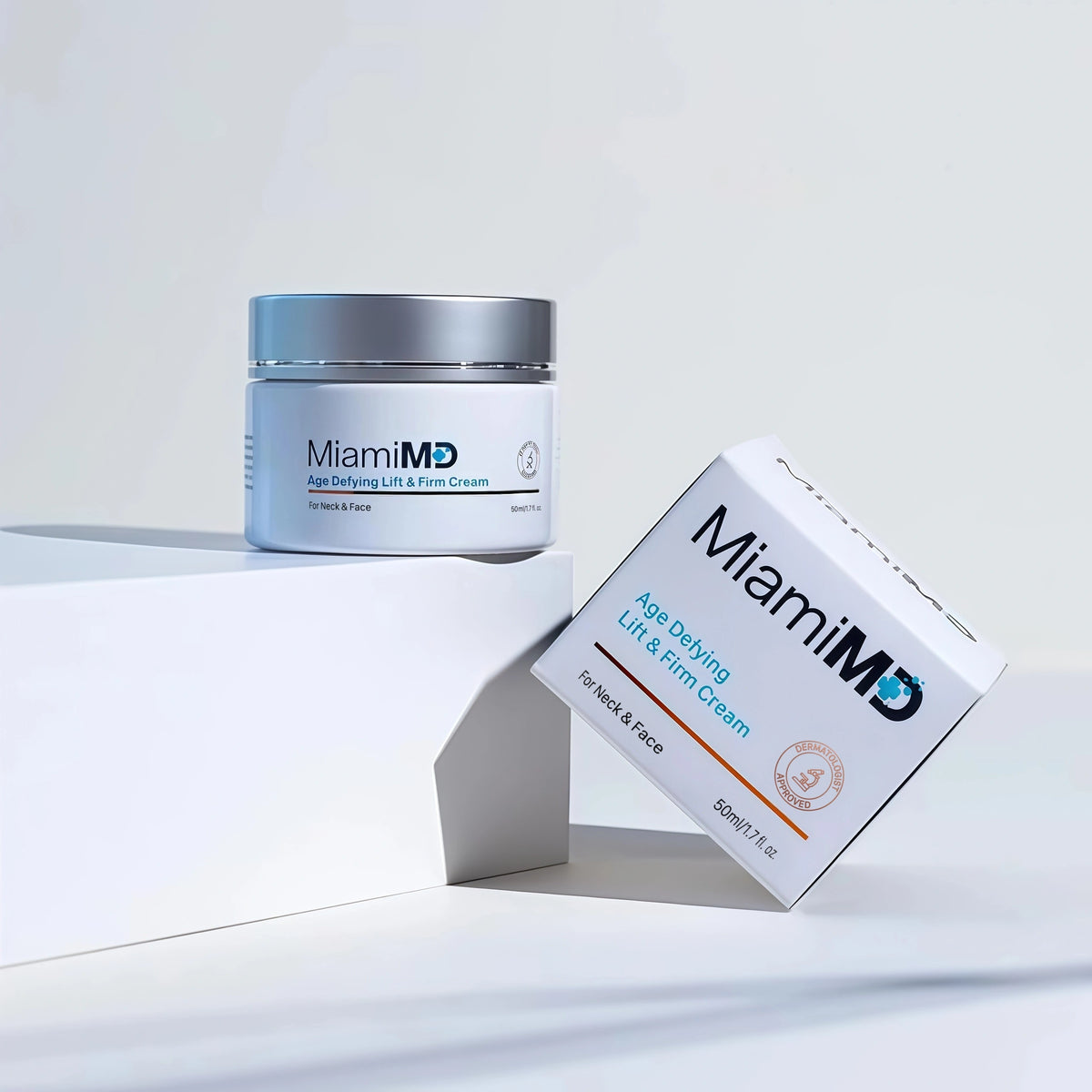 MiamiMD Age-Defying Lifting & Firming Face Cream for Women - Lift & Firm for Anti Aging, Wrinkle Reducer & Hydrating Moisturizer for Smooth, Radiant Skin, Tightening Cream for Face & Neck – 1.7oz